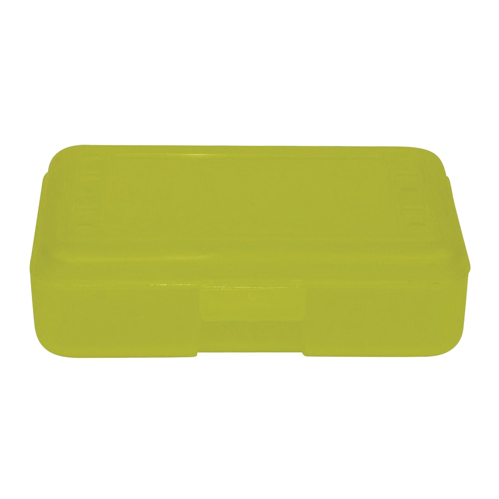 Romanoff Products Pencil Boxes, 8 1/2inH x 5 1/2inW x 2 1/2inD, Lemon, Pack Of 12