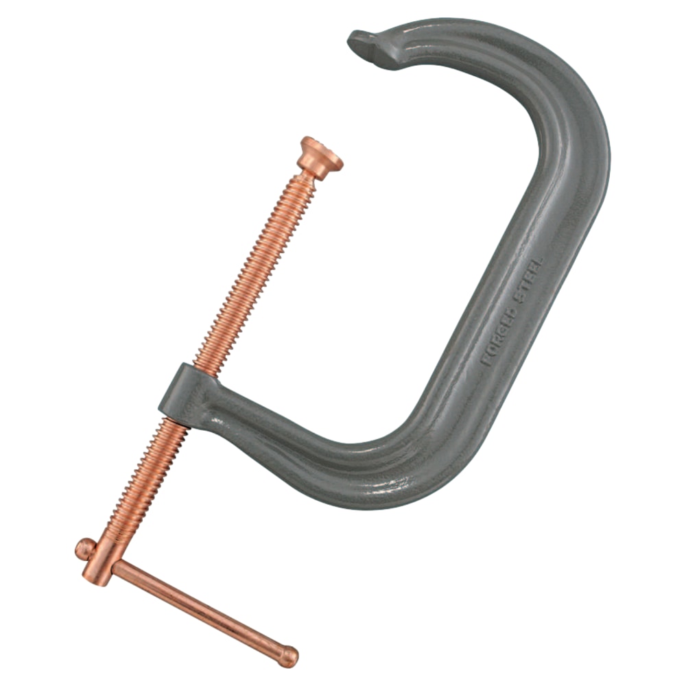 Anchor Brand Drop Forged C Clamp, Sliding Pin Handle, 5 in Throat Depth, 8 in L