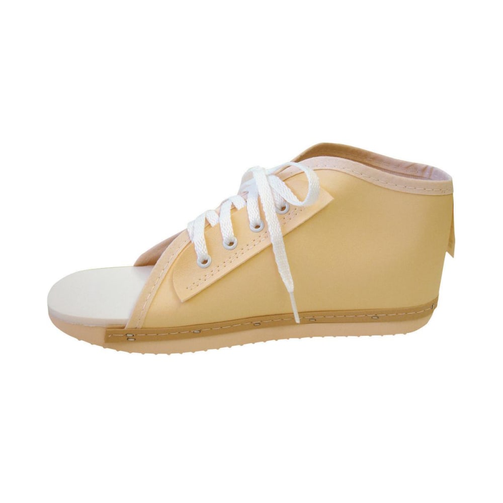 Medline Lace-Up Vinyl Post-Op Shoe, Womens, Medium, Beige