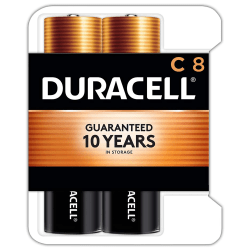 Duracell Coppertop C Alkaline Batteries, Pack of 8, MN14RT8Z