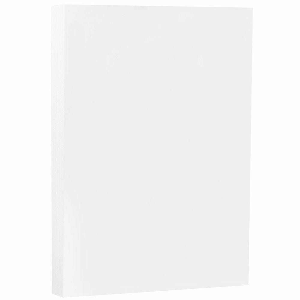 JAM Paper Legal Card Stock, Strathmore Bright White Wove, Legal (8.5in x 14in), 80 Lb, Pack Of 50