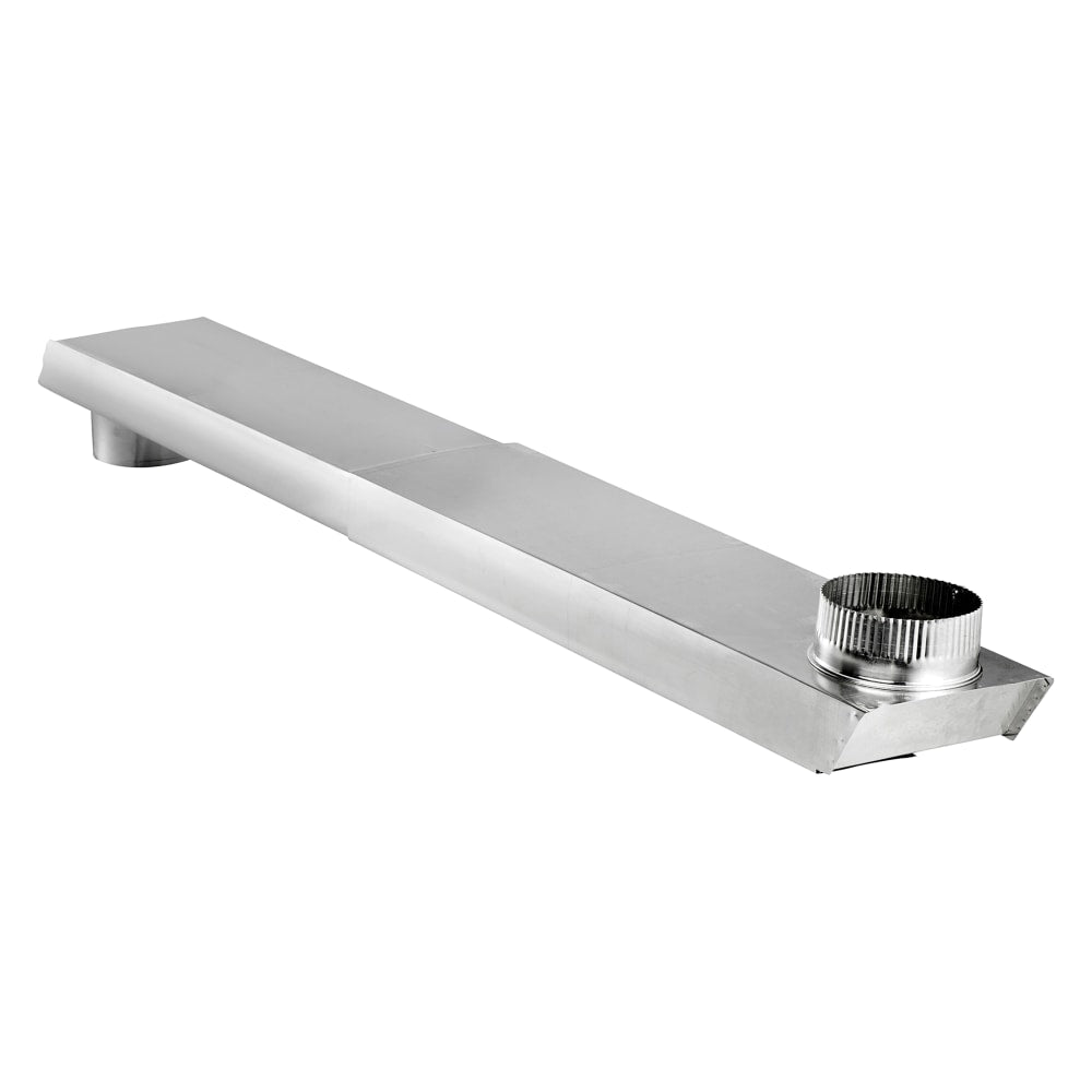 Lambro Tite Fit 90 deg. Rectangular Aluminum Dryer Duct For Small Spaces, Silver, LAO3006