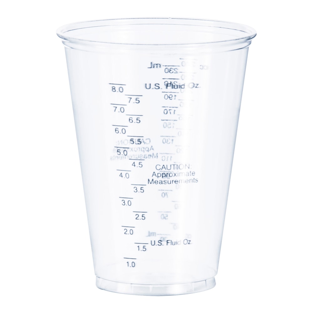 Solo Cup Ultra Clear 10 oz Graduated Medical Cups - 50.0/Bag - 20/Carton - Clear - Polyethylene Terephthalate (PET) - SCCTP10DGM