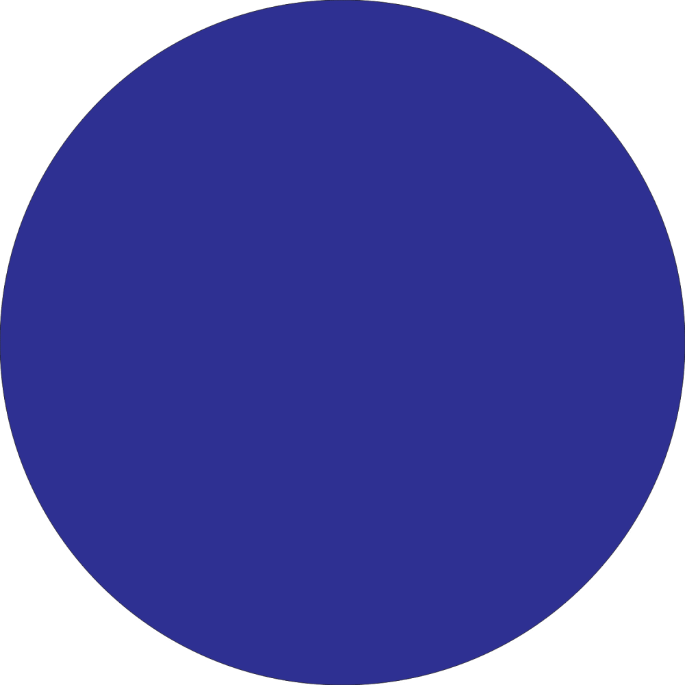 Tape Logic Removable Round Color Inventory Labels, DL690B, 1/2in, Dark Blue, Pack Of 500