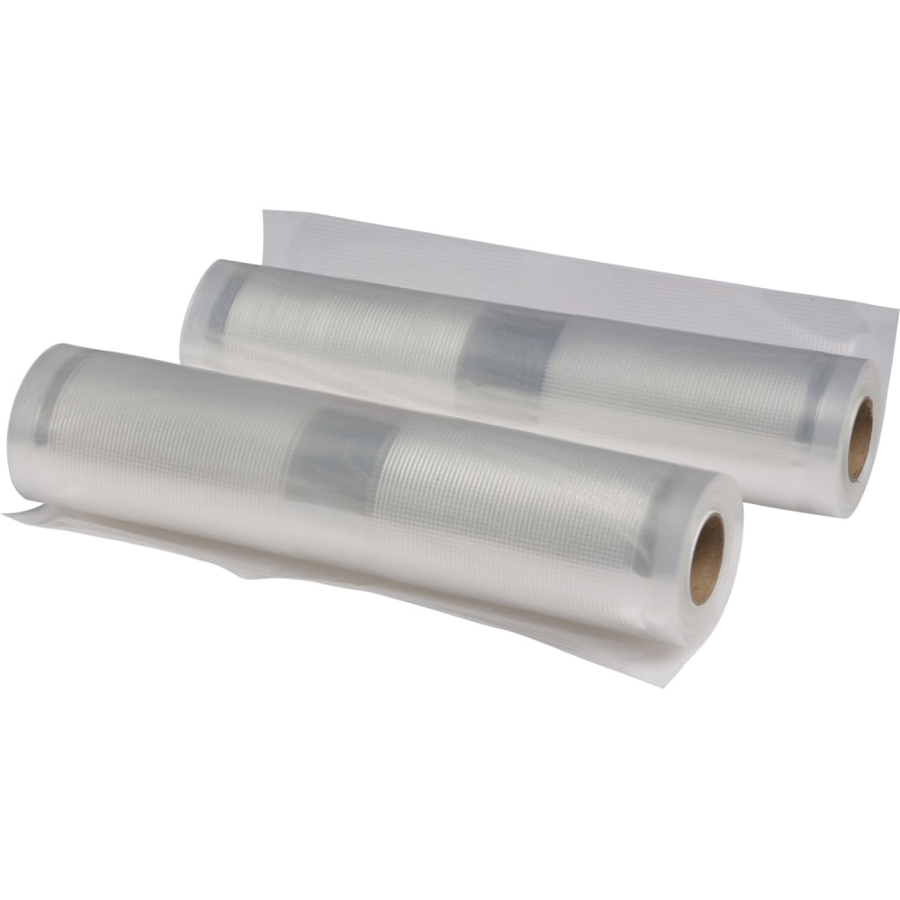 Nesco 2 Vacuum Sealer Rolls (7.9in x 19.70ft) - 19.70 ft Length x 7.90in Width - Nylon, Polyethylene - Food - 2 Roll