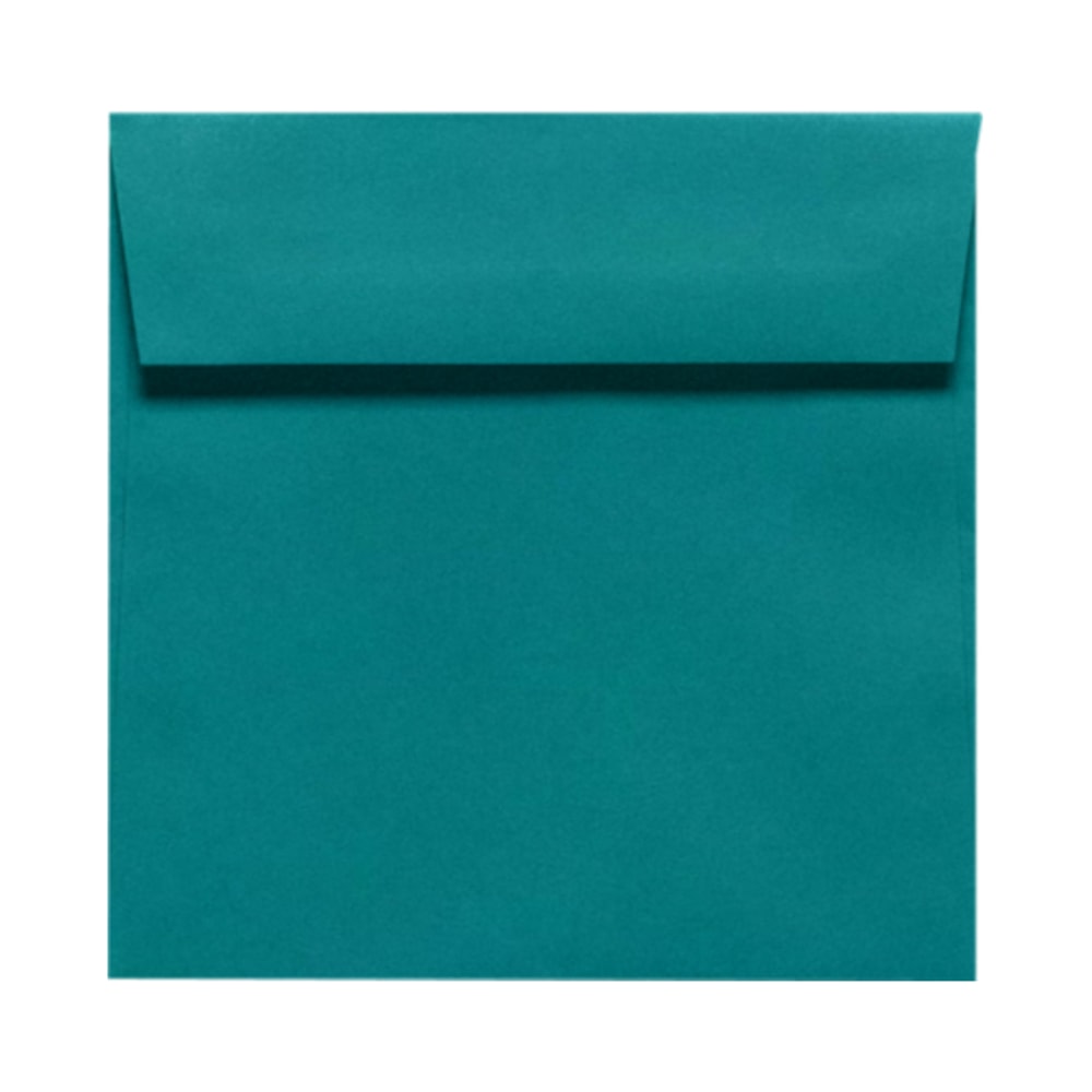 LUX Square Envelopes, 5 1/2in x 5 1/2in, Peel & Press Closure, Teal, Pack Of 1,000