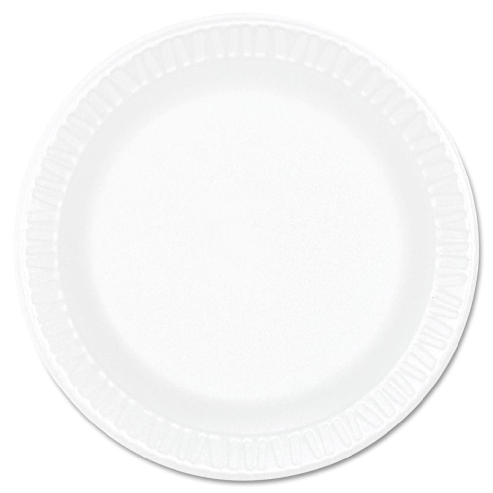 Dart Concorde Foam Plates, 6in, White, Pack Of 1,000 Plates