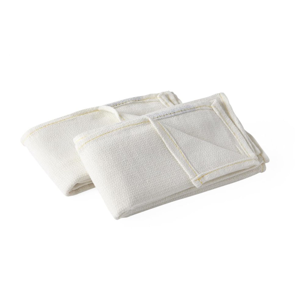 Medline Sterile Disposable X-Ray Detectable O.R. Towels, 27in x 17in, White, 4 Towels Per Pack, Case Of 20 Packs