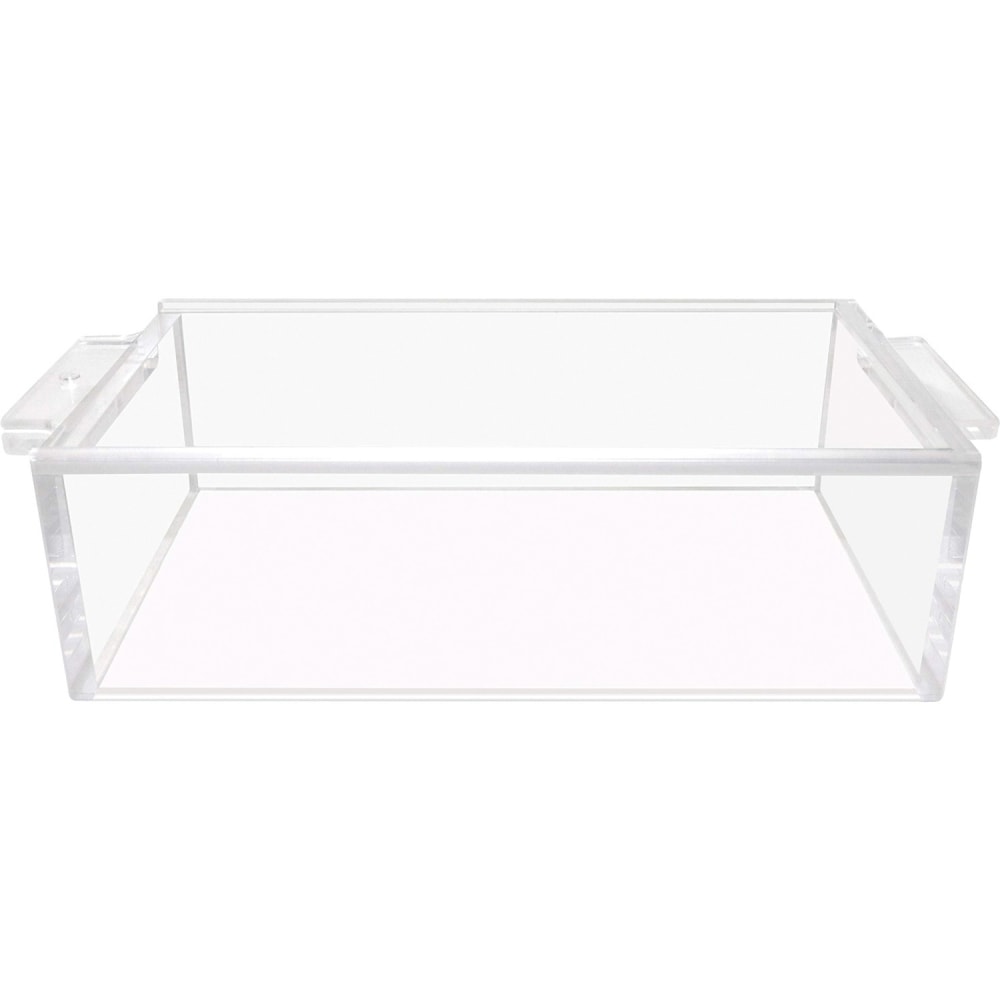 Nadex Coins Acrylic 1 Compartment Currency Box, 1 Bill, Acrylic, Clear, 3.5inH x 7.5inW x 14.5inD