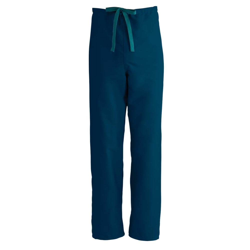 Medline ComfortEase Unisex Reversible Drawstring Pants, 3X, Caribbean Blue