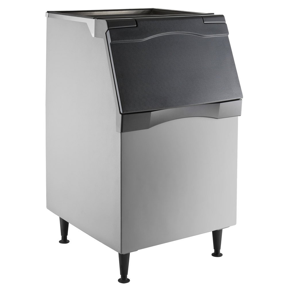 Hoffman Scotsman Ice Storage Bin, 536 Lb, 51inH x 30-1/2inW x 34inD, Silver