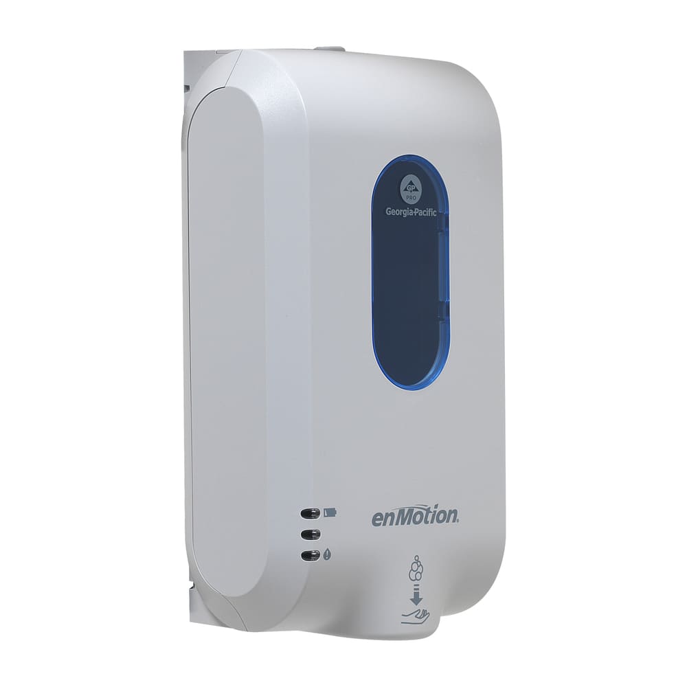 enMotion Gen2 Automated Soap & Sanitizer Dispenser, 11.7inH x 4.0inD x 6.5inW, Gray & Blue, 1 Dispenser