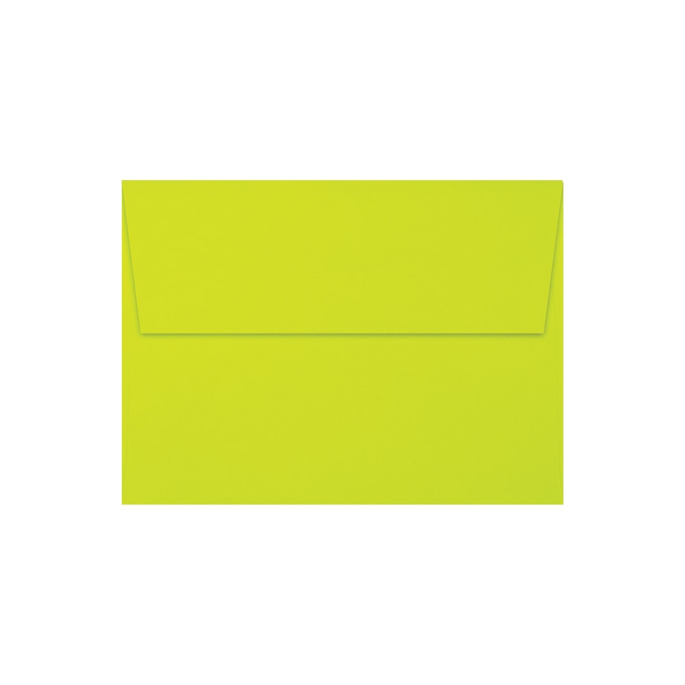 LUX Invitation Envelopes, A7, Peel & Stick Closure, Wasabi, Pack Of 50