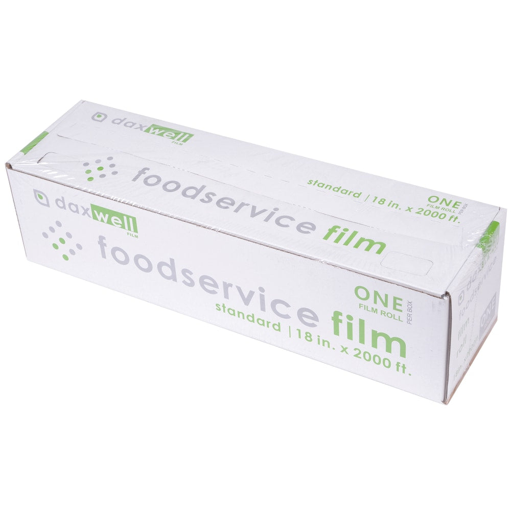 Daxwell Food Film Wrap, 18in x 2,000ft, Clear
