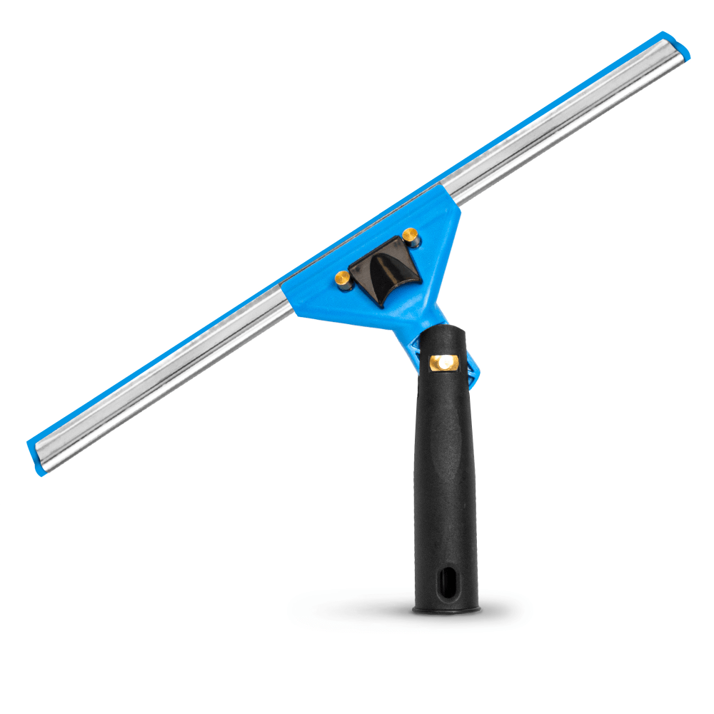 Gritt Commercial Swivel Window Squeegee With Quick Release, 14in x 1in, Black/Blue