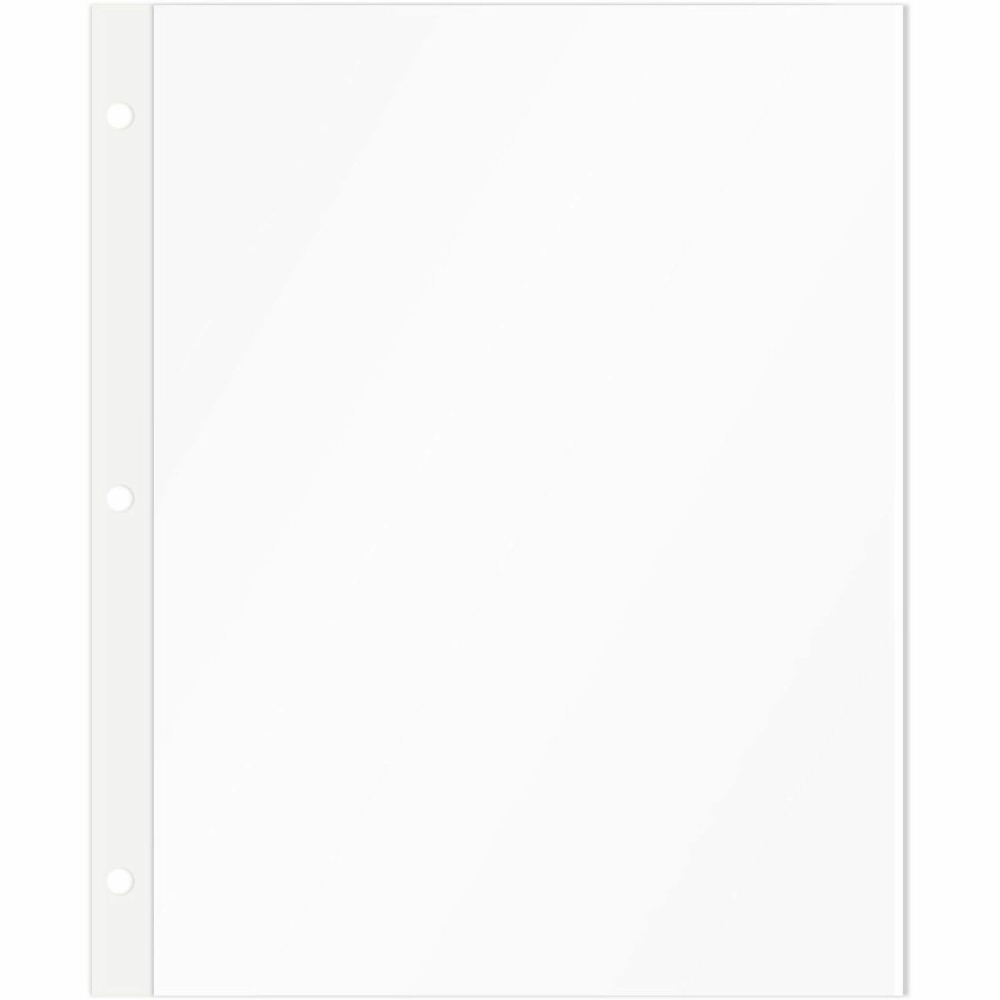 C-Line Photo Holders For Three-Ring Binders, 9in x 11in, Box Of 50