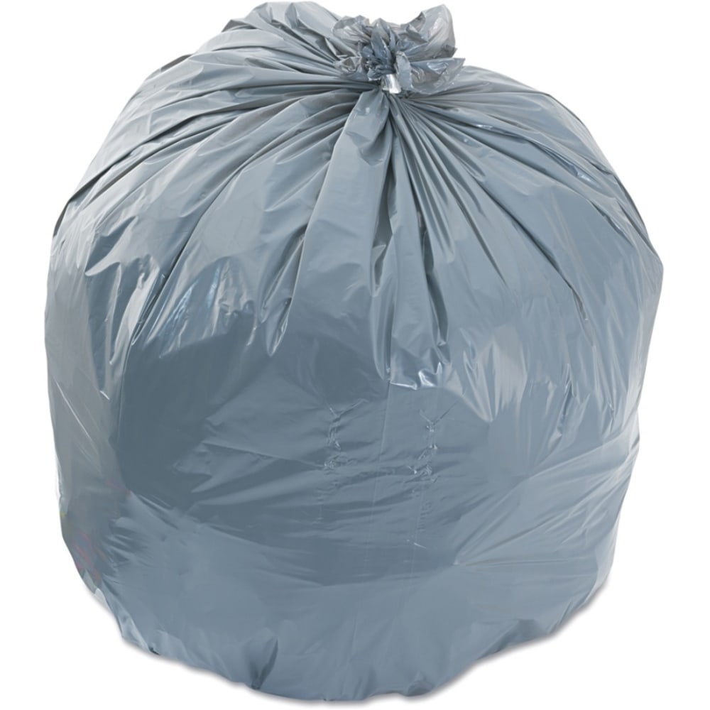Boardwalk Low-Density Waste Can Liners, 33 gal, 1.1 mil, 33inx39in , Gray, 100/Carton - 33 gal Capacity - 334016