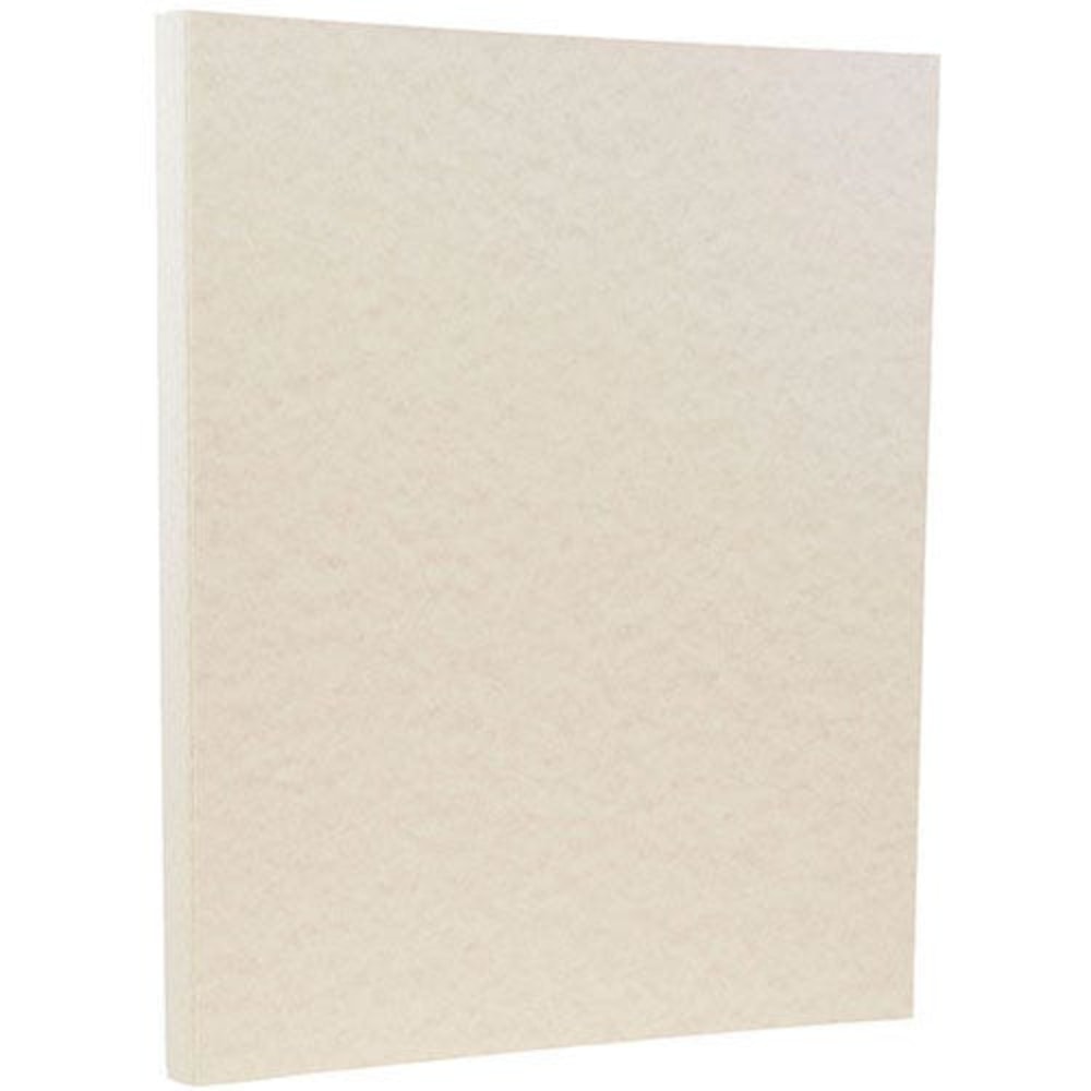 JAM Paper Card Stock, Pewter Parchment, Letter (8.5in x 11in), 65 Lb, Pack Of 100