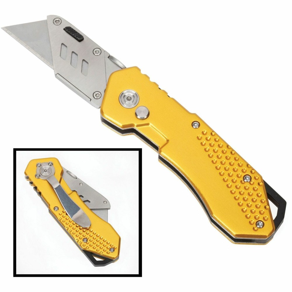 SKILCRAFT General Purpose Folding Utility Knife - Knife - 1 x Knife - Yellow - 1 / Each