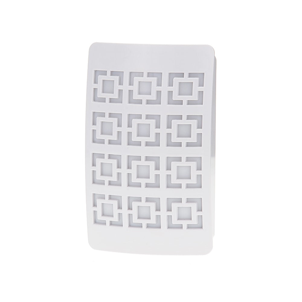 Westek Geosquare DecoPlug Night Lights, White, Total Qty 2