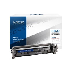 MICR Print Solutions Remanufactured Black MICR Toner Cartridge Replacement For HP 30A, MCR30AM
