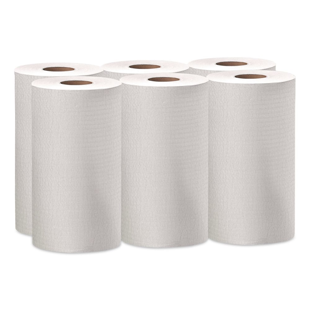 WypAll General Clean X60 Cloths Small Roll, 13.5 x 19.6, White, 130/Roll, 6 Rolls/Carton