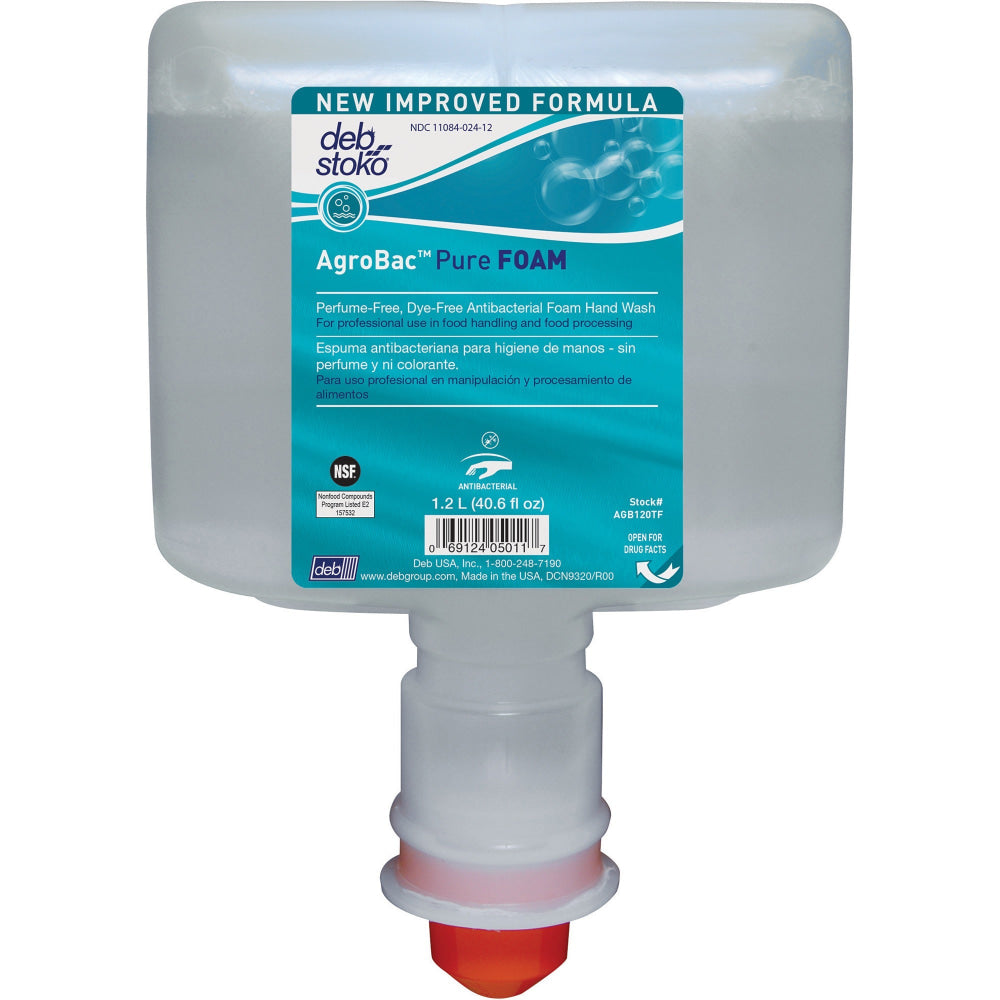 SC Johnson Antibacterial Foam Hand Soap - 1.27 quart - Bacteria Remover - Hand - Antibacterial - Clear - AGB120TF
