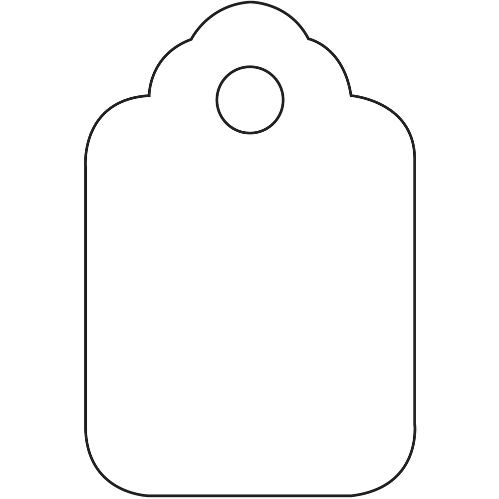 Partners Brand Unstrung Merchandise Tags, 1 3/4in x 2 7/8in, White, Case Of 1,000