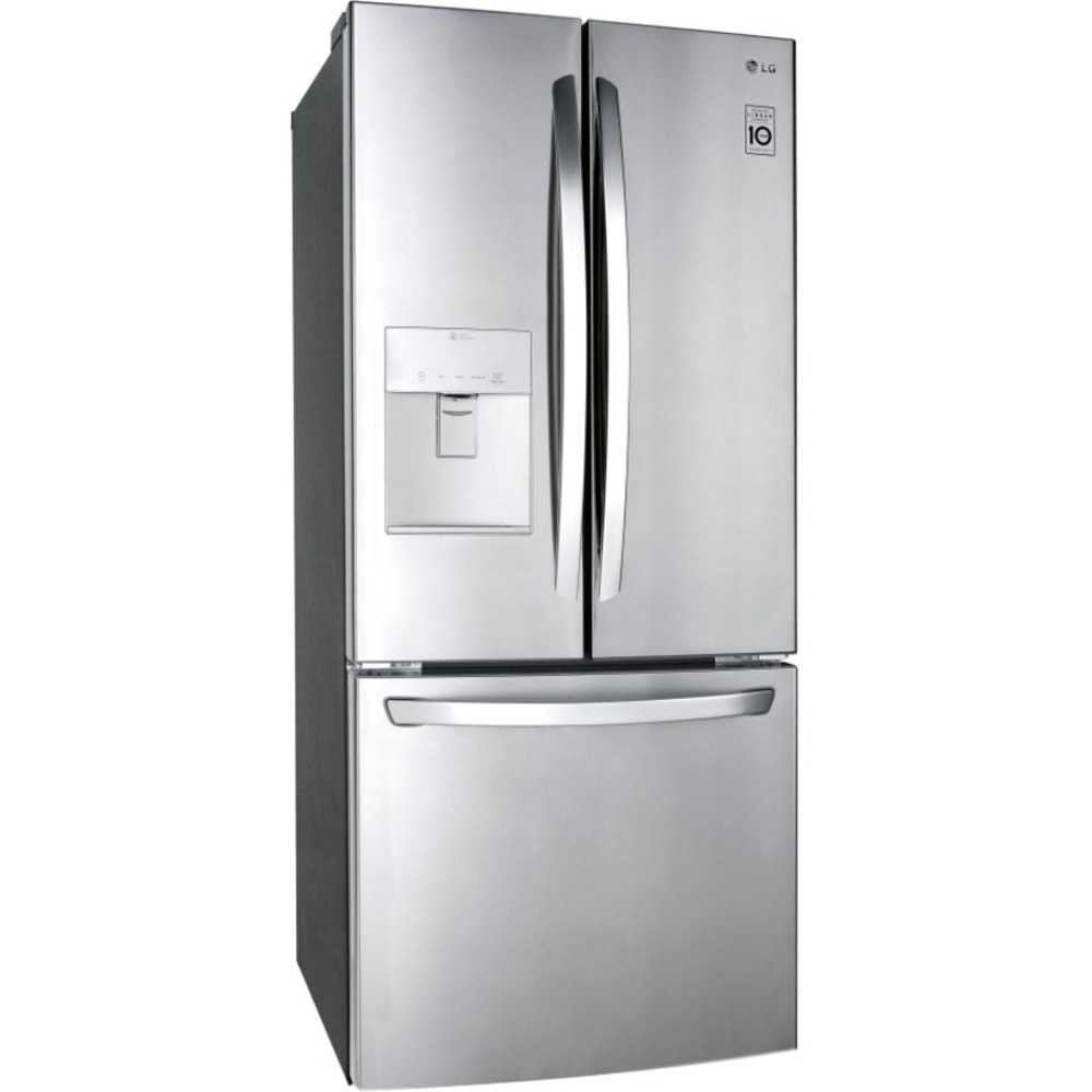 LG LFDS22520S - Refrigerator/freezer - french door bottom freezer with water dispenser - width: 29.8 in - LFDS22520S
