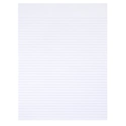 SKILCRAFT 30% Recycled Writing Pads, 8 1/2in x 11in, White, Narrow Ruled, Pack Of 12 (AbilityOne 7530-01-516-7581)