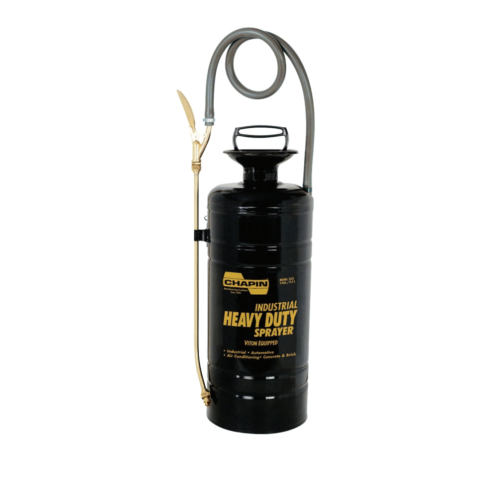 Chapin Industrial Metal Heavy Duty Sprayer, 3 gal, 18 in Extension, 36 in Hose