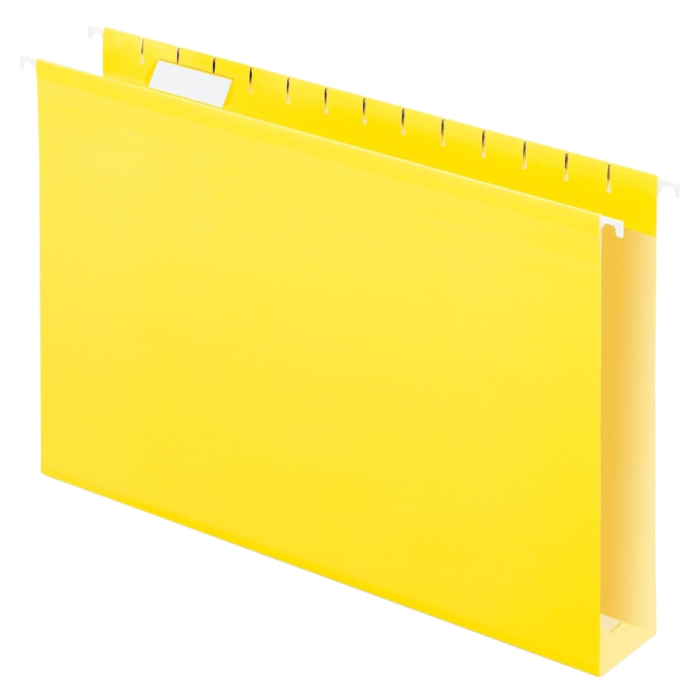 Oxford Extra-Capacity Box-Bottom Hanging Folders, Legal Size, Yellow, Box Of 25