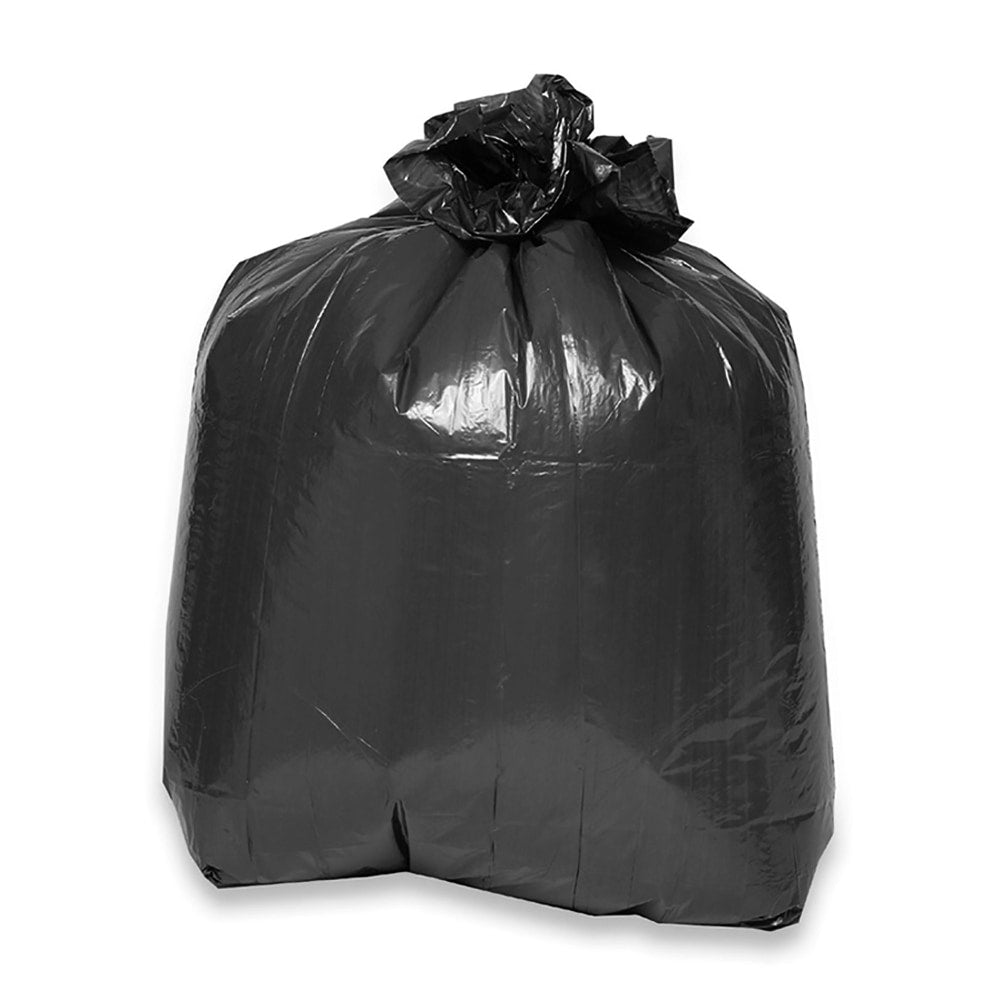Genuine Joe 2-Ply Puncture-Resistant Liners, 33 Gallons, 33in x 39, 0.7 mil, Brown/Black, Box Of 60