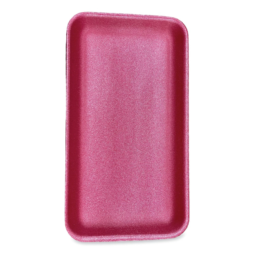 GEN Meat Trays, #1525, 3/4inH x 14-1/2inW x 8inD, Pink, Pack Of 250 Trays