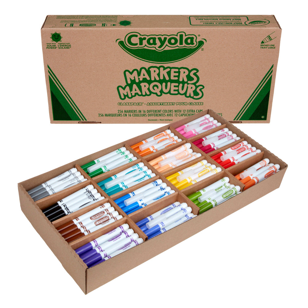 Crayola Broad Line Marker Classpack, 256/Pack