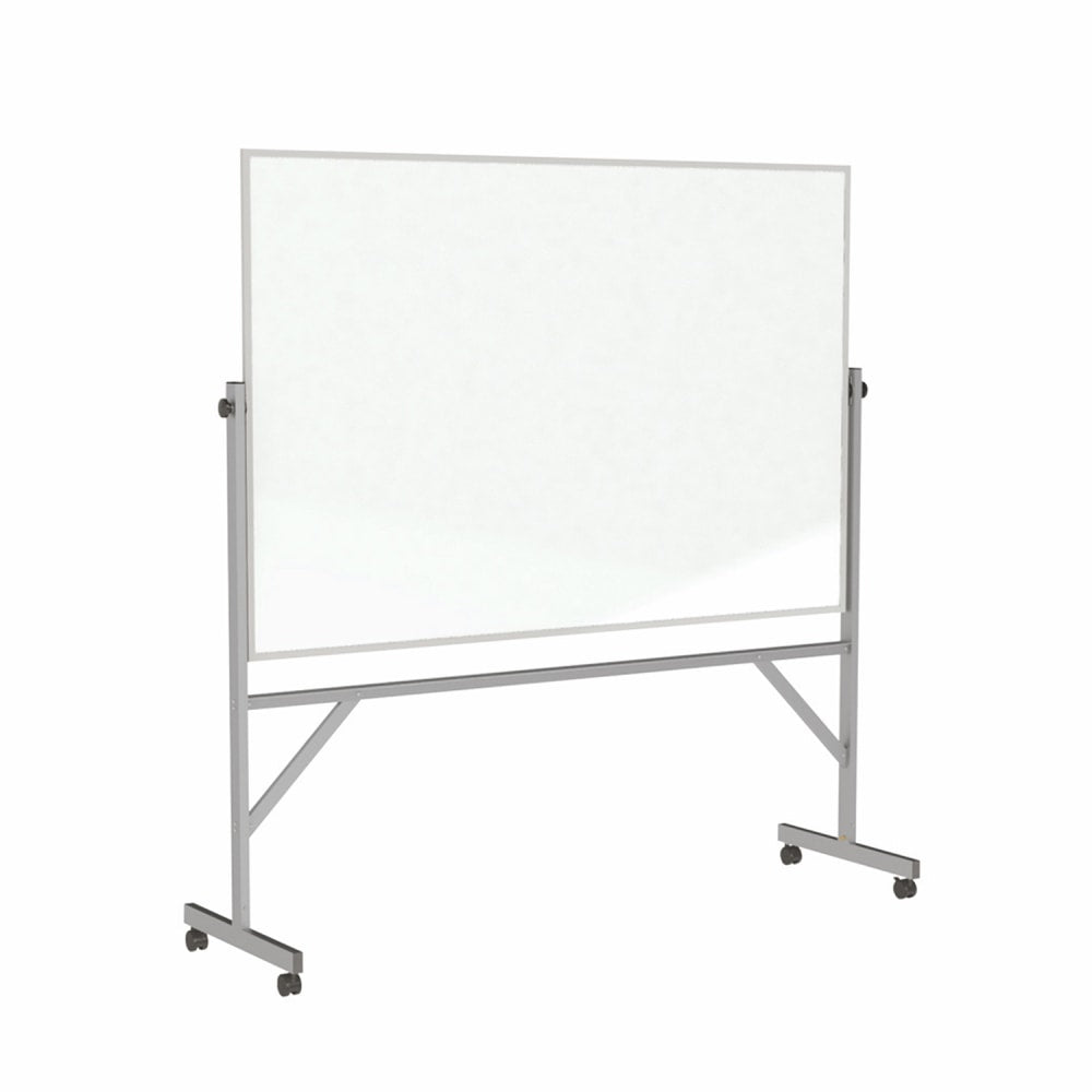 Ghent Reversible Magnetic Dry-Erase Whiteboard, 48in x 72in, Aluminum Frame With Silver Finish