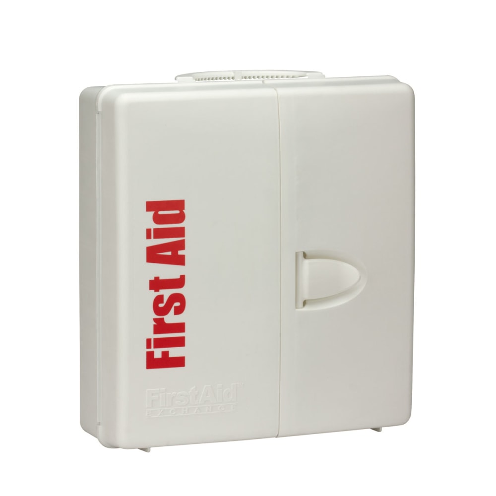 First Aid Only Smart Compliance Class A 50-Person First Aid Cabinet, 14 5/16inH x 13 5/16inW x 4inD, White