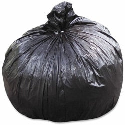SKILCRAFT Highmark 1.5 mil Trash Bags, 33 gal, 33inH x 40inW, 100% Recycled, Black & Brown, 100 Bags