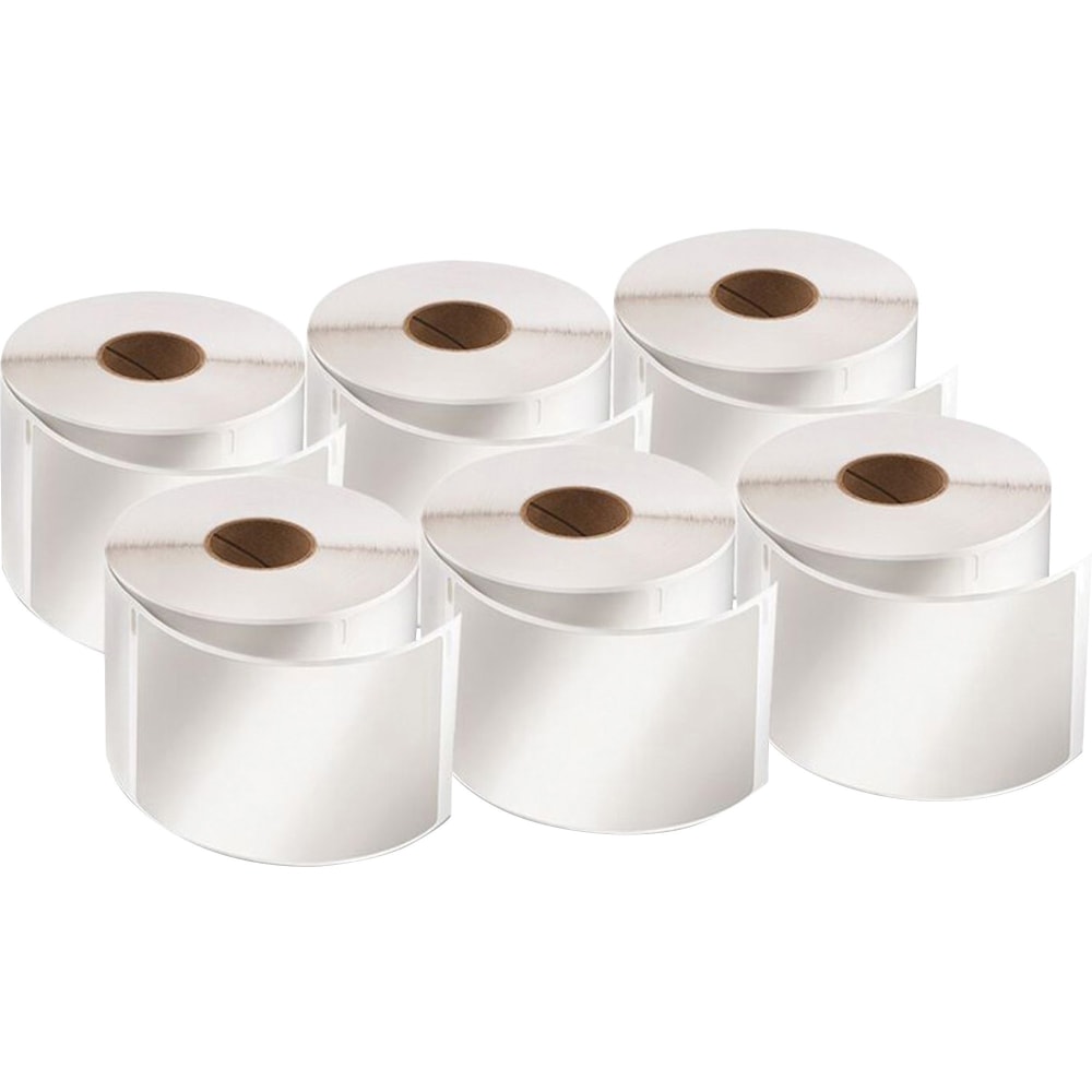 DYMO LabelWriter Shipping Labels, 2-1/8in x 4in, Rectangle, White, 220 Labels Per Roll, Pack Of 6 Rolls