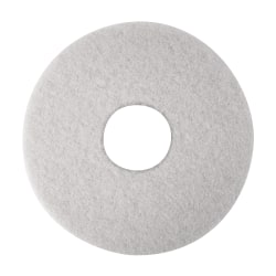 Niagara Polishing Floor Pads, 4100N, 13in, White, Pack Of 5