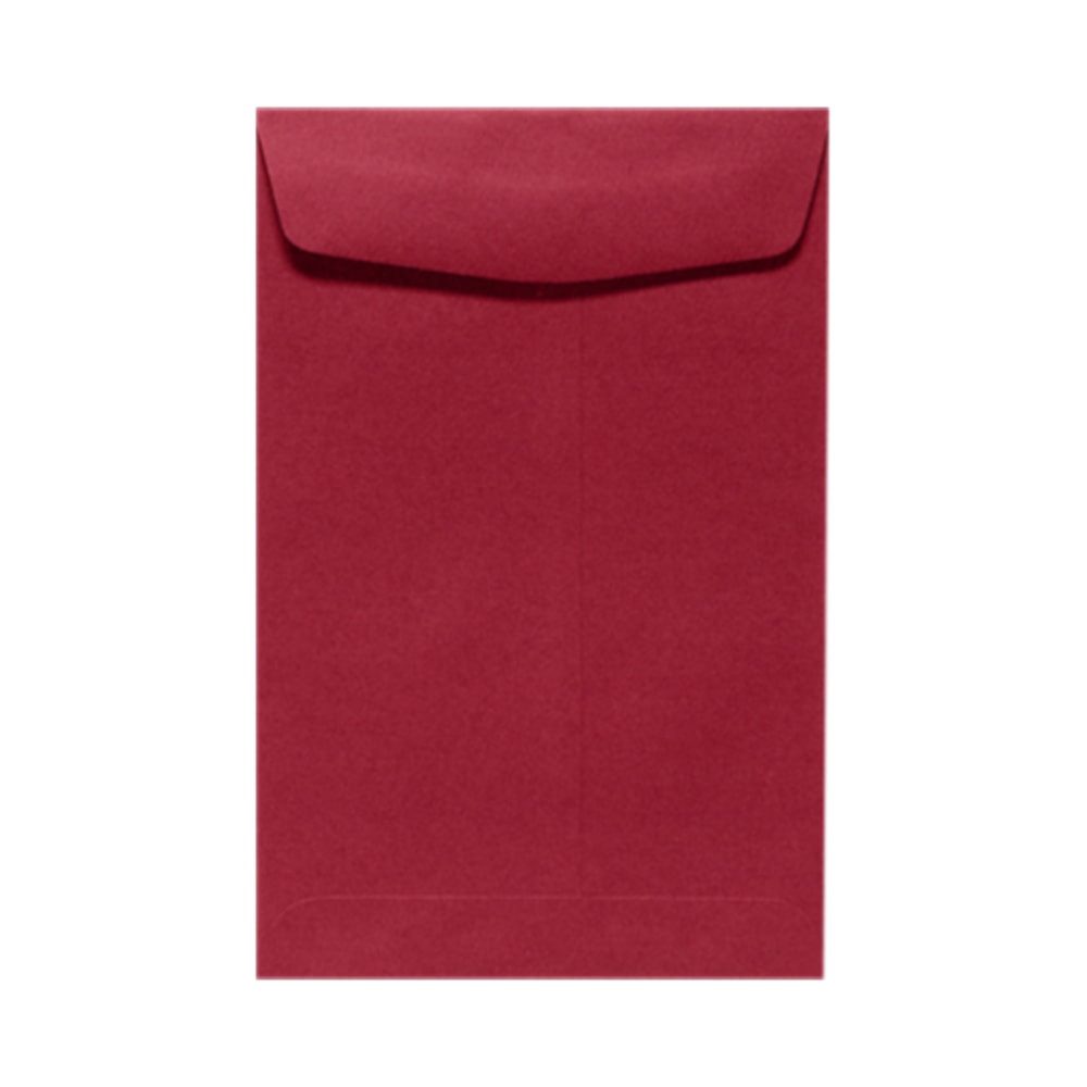 LUX Open-End 10in x 13in Envelopes, Peel & Press Closure, Garnet Red, Pack Of 50