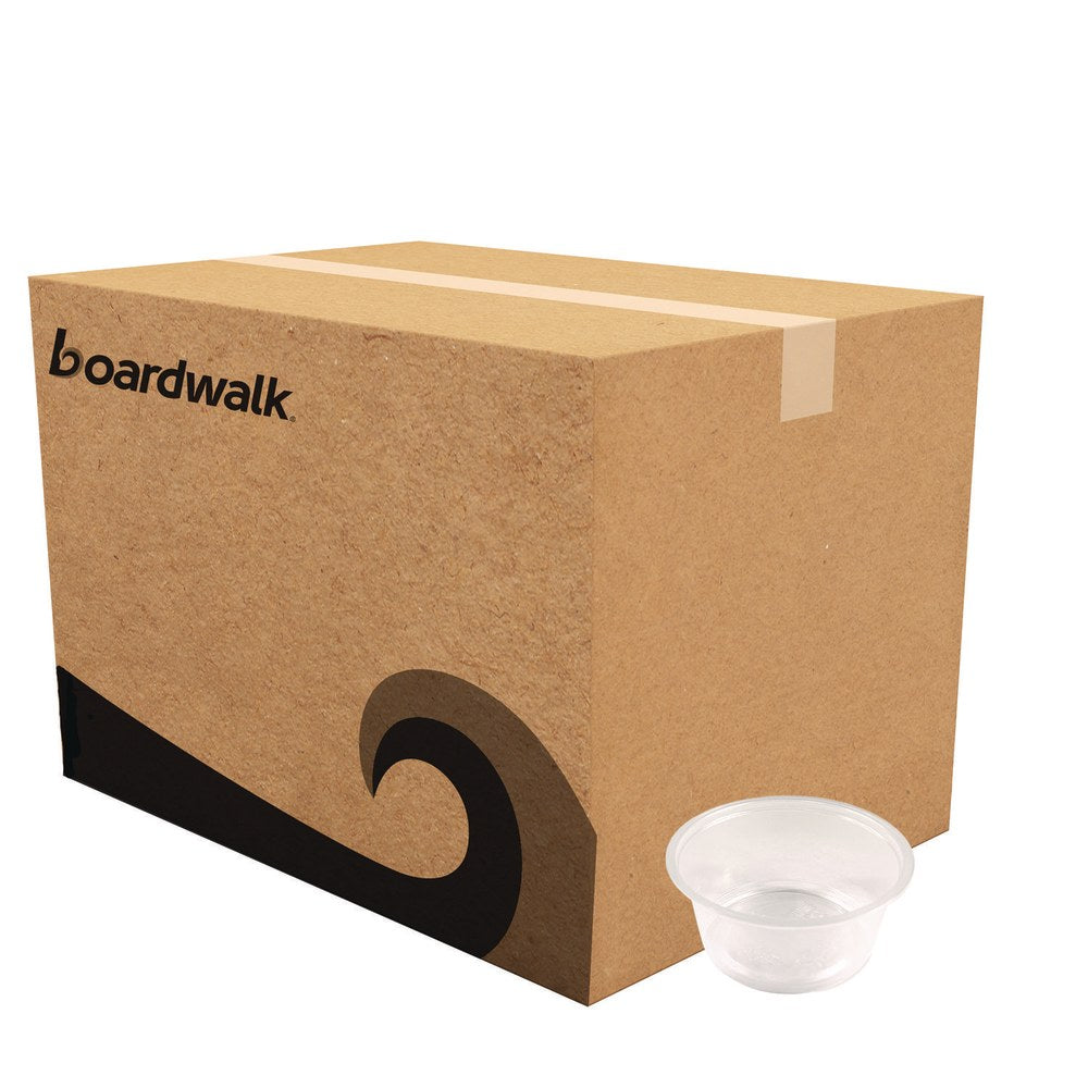 Boardwalk Polypropylene Souffle/Portion Cups, 3.25 Oz, 3inH x 3inW x 3inD, Translucent, Pack Of 2,500 Cups