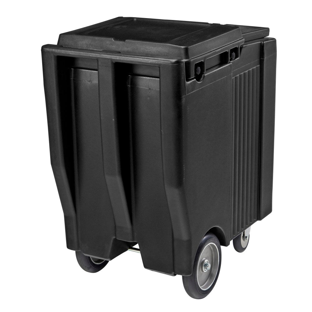 Cambro SlidingLid Ice Caddy, Tall, 200-Lb Capacity, Black