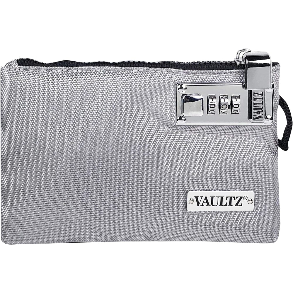 Vaultz Accessories Pouch, 5in x 8in, Gray