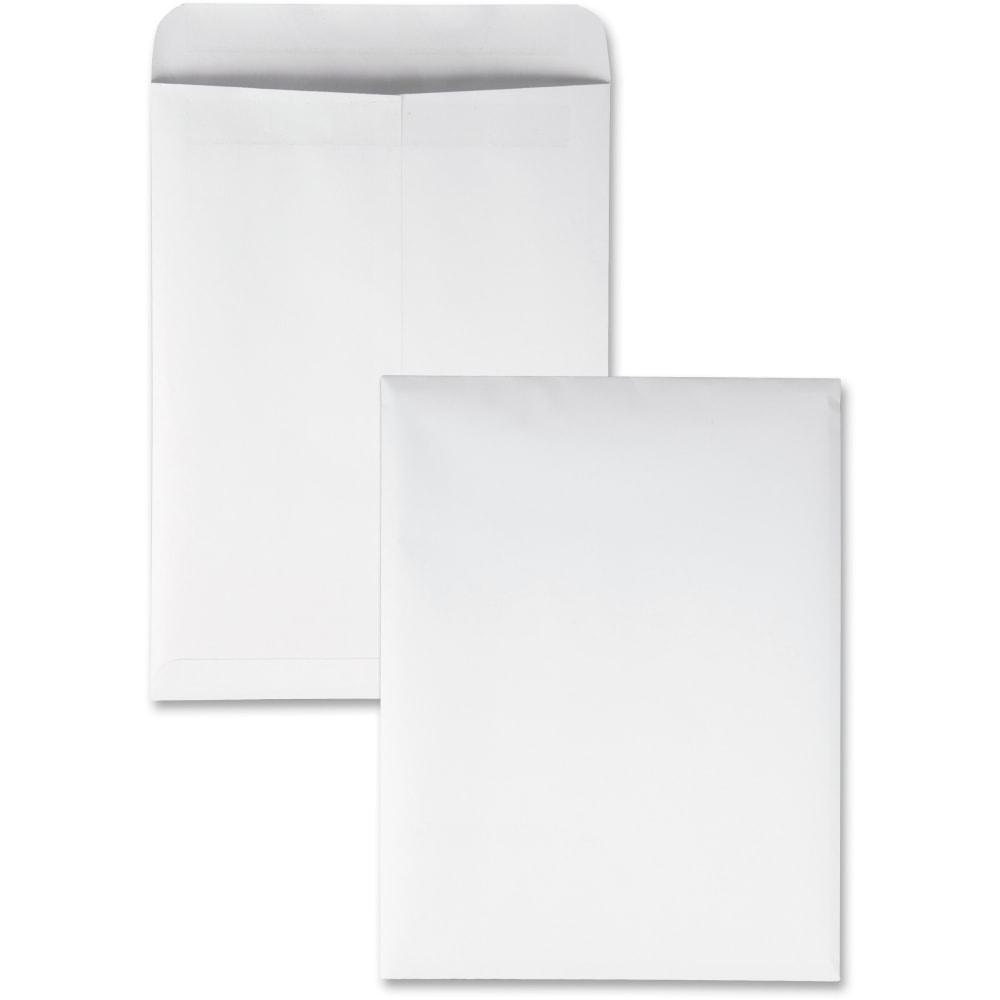Quality Park Redi-Seal Catalog Envelopes, 9in x 12in, Self-Sealing, White, Box Of 100