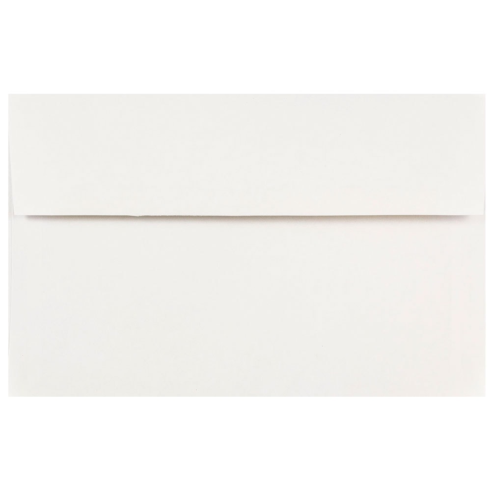 JAM Paper Booklet Invitation Envelopes, A10, Gummed Seal, Regular White, Pack Of 25