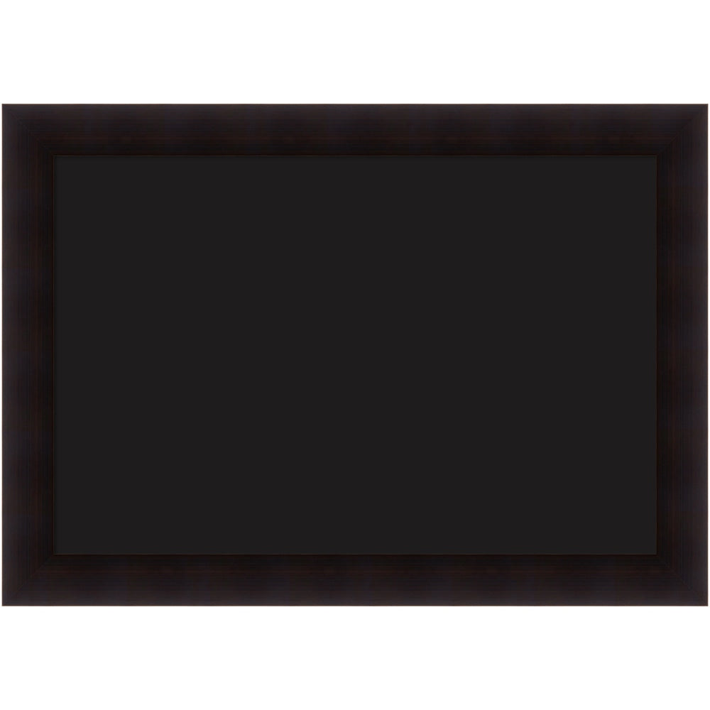Amanti Art Liquid Chalk Marker Board, 30in x 42in, Black, Portico Espresso Brown Wood Frame