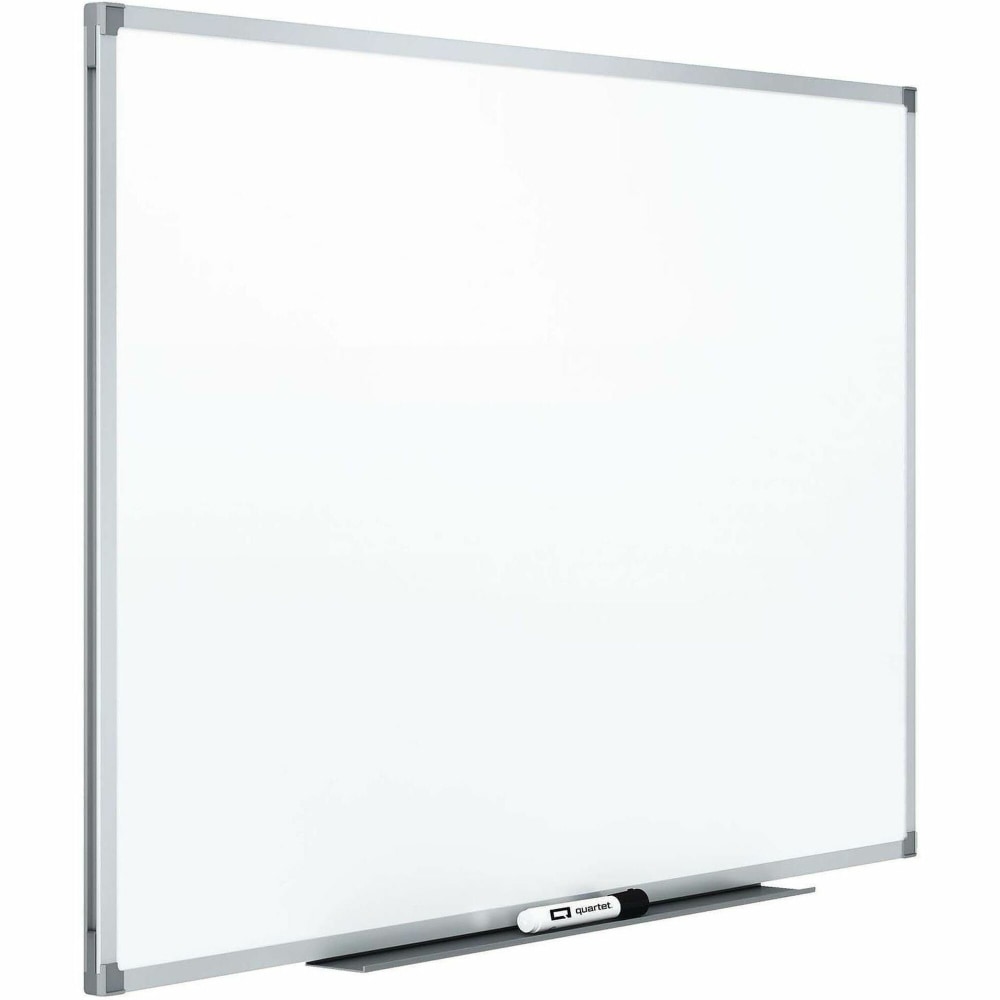 Quartet Standard DuraMax Porcelain Magnetic Dry-Erase Whiteboard, 96in x 48in, Aluminum Frame With Silver Finish