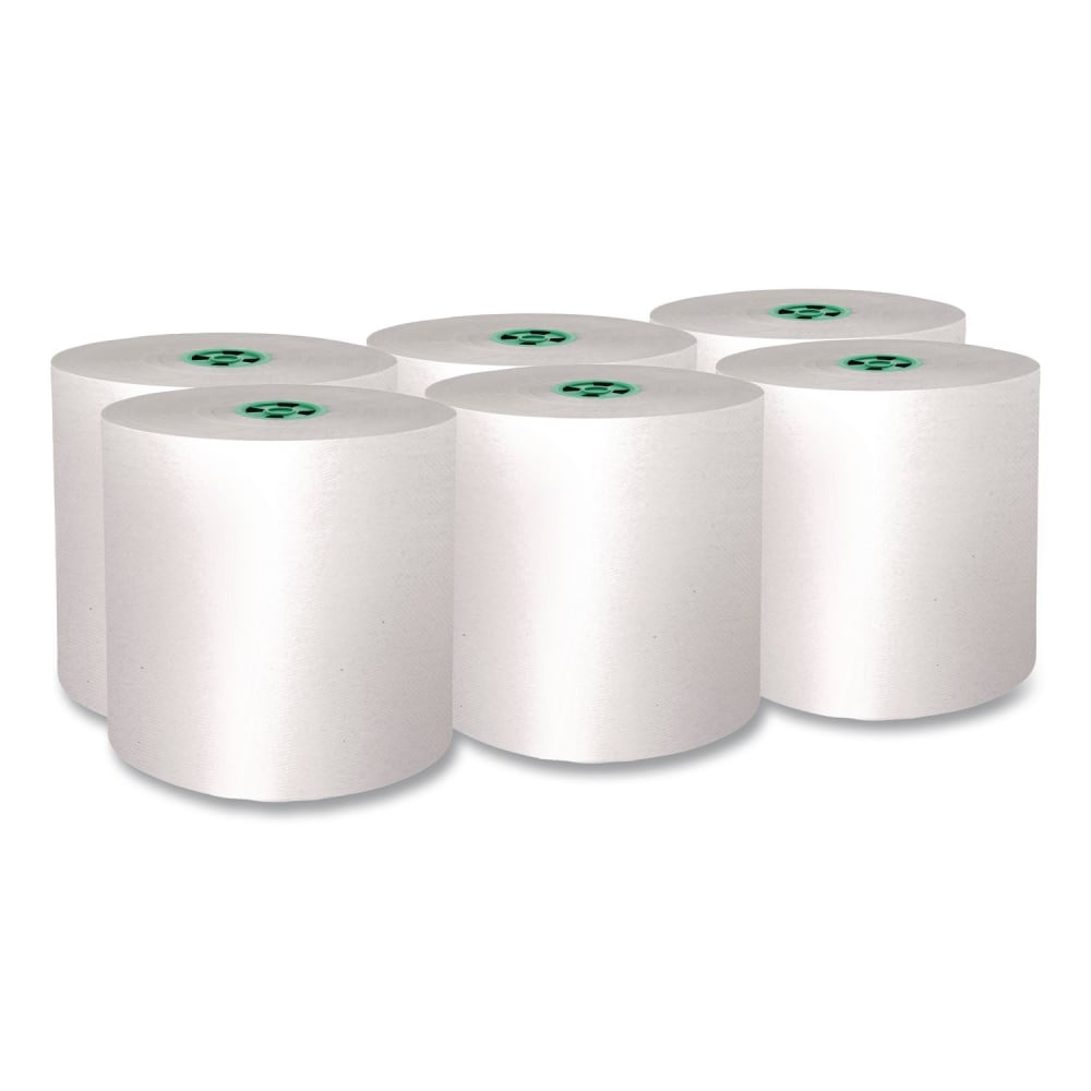 Scott Pro Hard Roll Paper Towels with Absorbency Pockets, for Scott Pro Dispenser, Green Core Only, 1-Ply, 7.5in x 900 ft,6 Rolls/CT