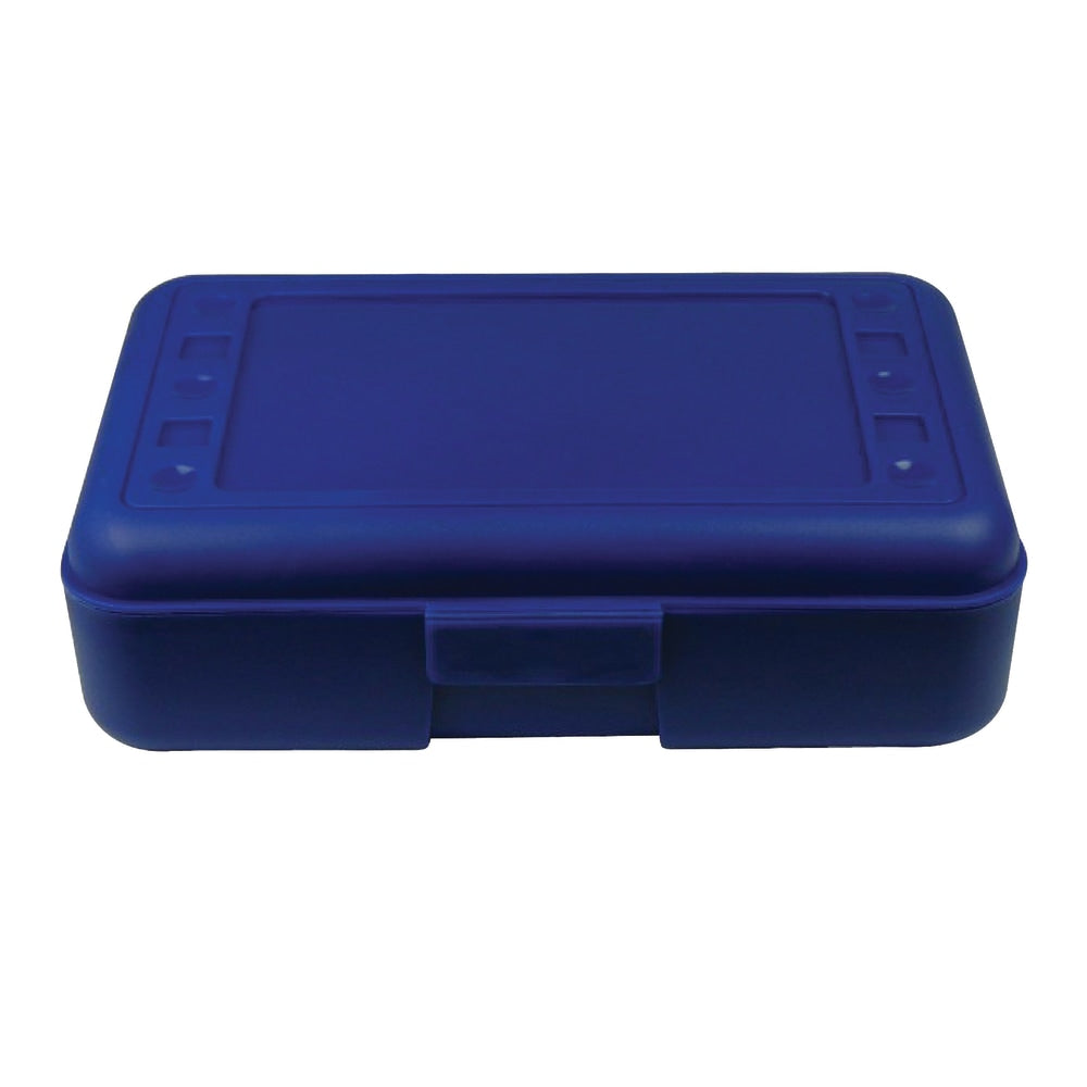 Romanoff Products Pencil Boxes, 8 1/2inH x 5 1/2inW x 2 1/2inD, Blue, Pack Of 12
